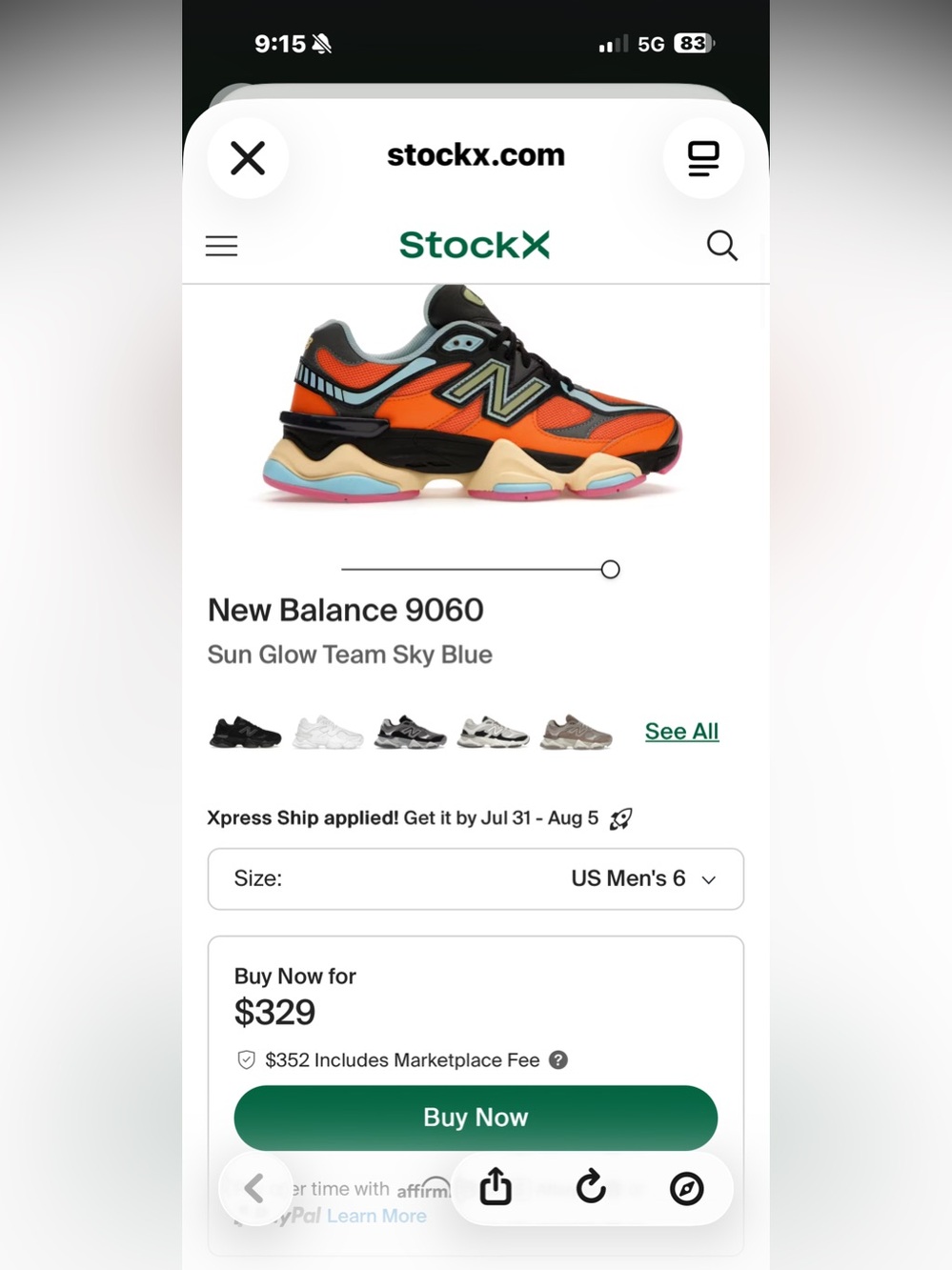 New Balance 9060 Plus FREE NBA SOCKS size 11 men - Picture 6 of 6
